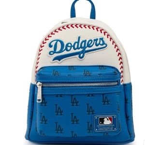 MLB LOS ANGELES DODGERS BASEBALL SEAM STITCH MINI BACKPACK